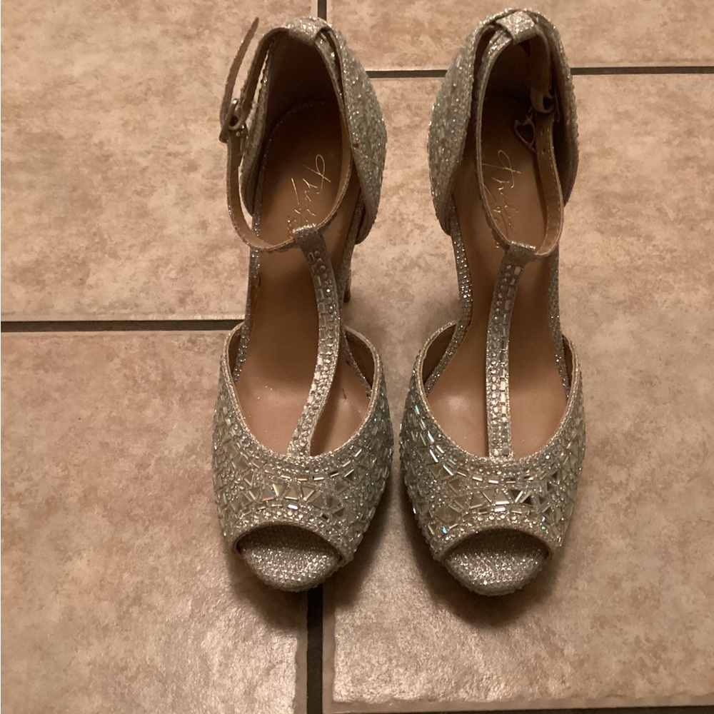Elegant Silver Women's Heels